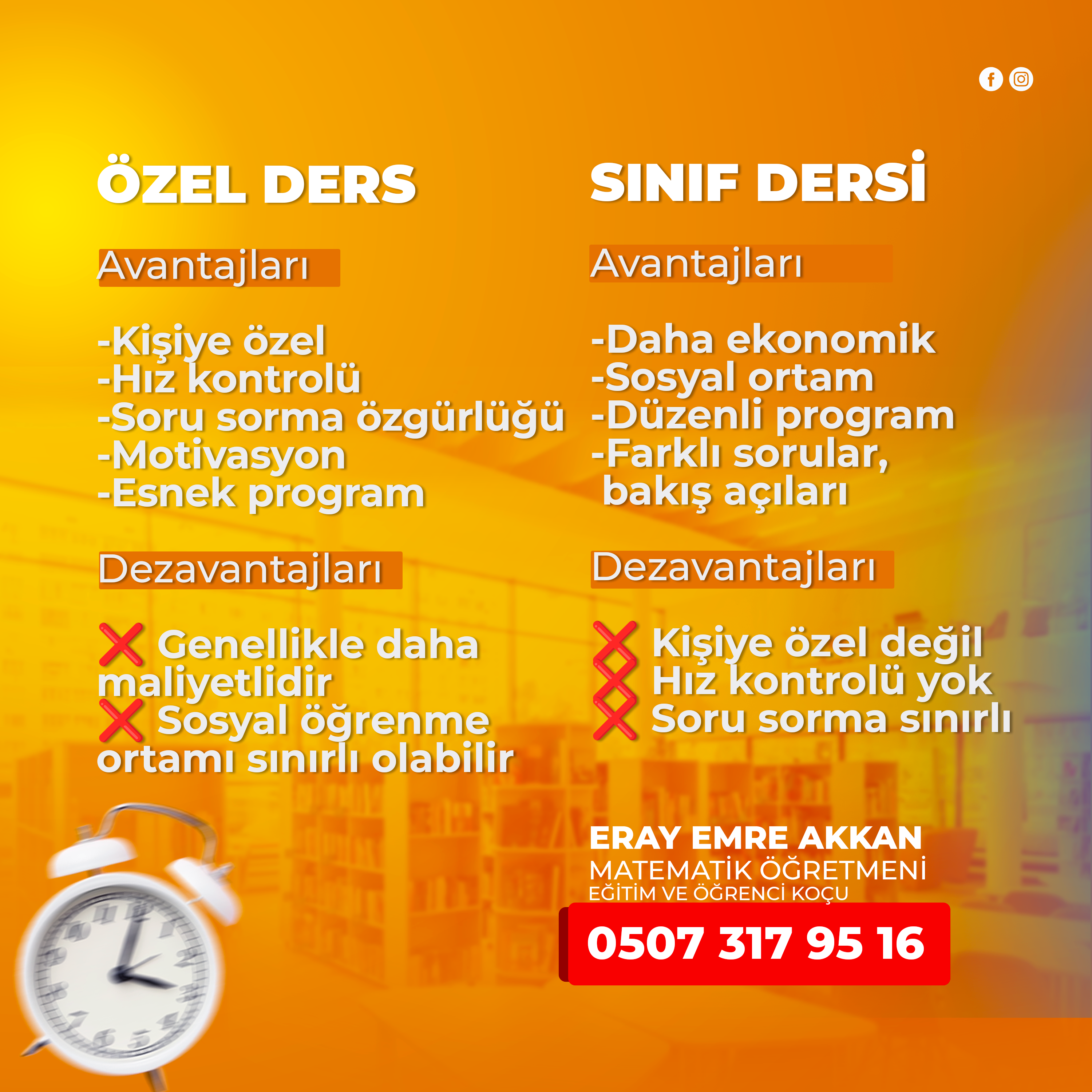 Özel Ders vs Sınıf